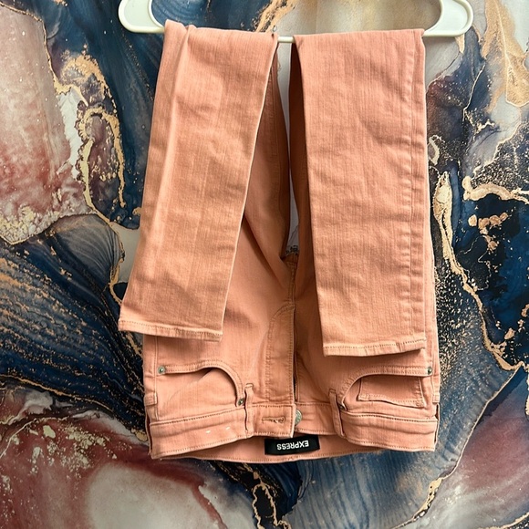 Pink salmon Express jeans - Picture 2 of 3